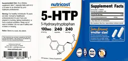 Label for 5-HTP 100 mg