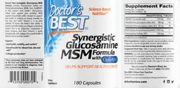 Label for Synergistic Glucosamine MSM Formula