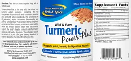Label for Turmeric Power-Plus