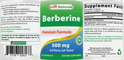 Label for Berberine 500 mg