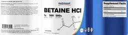 Label for Betaine HCL 1 g Unflavored