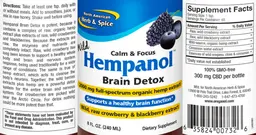 Label for Wild Hempanol Brain Detox