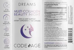 Label for Multi Collagen Beauty Night