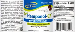 Label for Hempanol-CF Super Strength