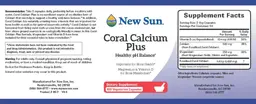 Label for Coral Calcium Plus