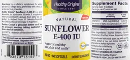 Label for Sunflower E-400 IU 268 mg