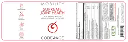 Label for Supreme Joint Health