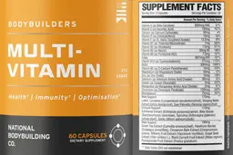 Label for Multi-Vitamin