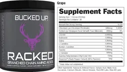 Label for Racked Branched Chain Amino Acids Grape