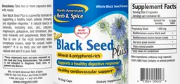 Label for Black Seed Plus