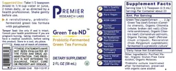 Label for Green Tea-ND