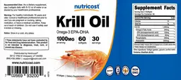 Label for Krill Oil 1000 mg