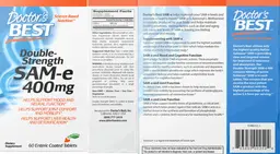 Label for Double-Strength SAM-e 400 mg