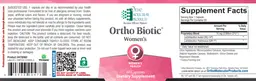 Label for Women's Ortho Biotic