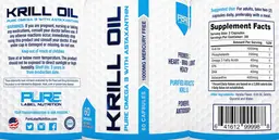 Label for Krill Oil 1000 mg