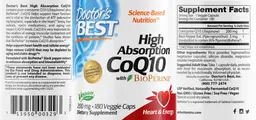 Label for High Absorption CoQ10 200 mg