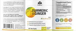 Label for Turmeric & Ginger