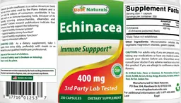 Label for Echinacea 400 mg