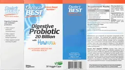 Label for Digestive Probiotic 20 Billion