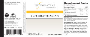 Label for Buffered Vitamin C