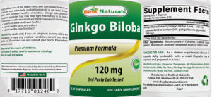 Ginkgo Biloba 120 mg