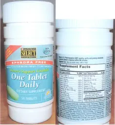 Label for Dieter's Support Formula One Tablet Daily