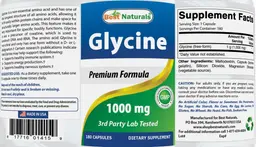 Label for Glycine 100 mg