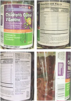 Label for Children's Gummi Vitamins