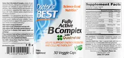 Label for Fully Active B Complex