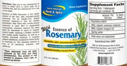 Label for Essence of Wild Rosemary