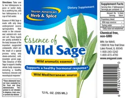 Label for Essence of Wild Sage