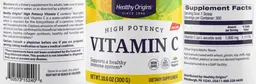 Label for Vitamin C