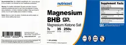 Label for Magnesium BHB 7 g Unflavored
