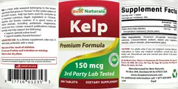 Label for Kelp 150 mcg
