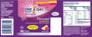 Women's Prenatal Gummies with Folic Acid