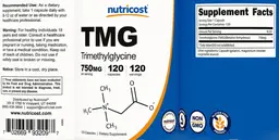 Label for TMG 750 mg