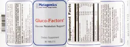 Label for Gluco-Factors