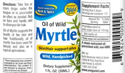 Label for Oil of Wild Myrtle