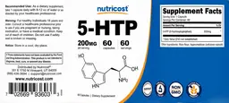 Label for 5-HTP 200 mg