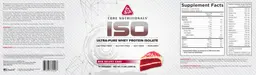 Label for ISO Red Velvet Cake
