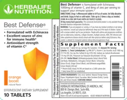 Label for Best Defense Orange Boost