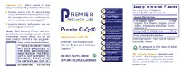 Label for Premier CoQ-10