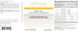Label for Similase Sensitive Stomach