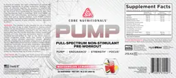 Label for PUMP Watermelon Lemonade