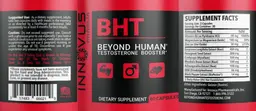 Label for BHT Beyond Human Testosterone Booster
