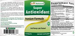 Label for Super Antioxidant