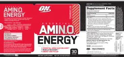 Label for Essential AMIN.O. Energy Strawberry Lime