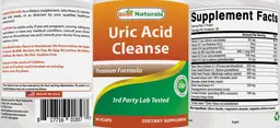 Label for Uric Acid Cleanse