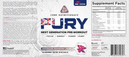 Label for FURY Australian Raspberry Chews
