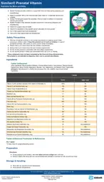 Label for Similac Prenatal Vitamin Tablet